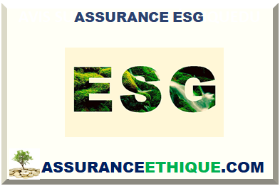 ASSURANCE ESG 2024